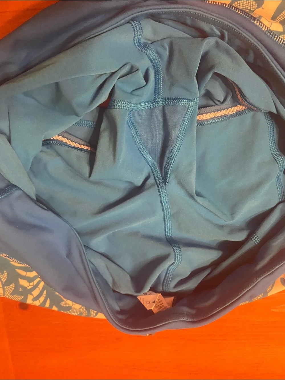 Lululemon Run: Chase Me Skirt Laceoflage Polar Cream Beaming Blue size 10